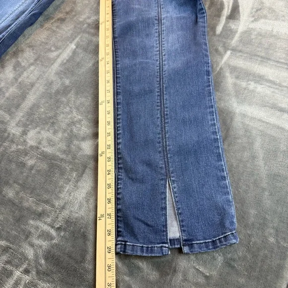 Democracy Women's Jeans "Ab Solution" Size 14 Split Hem Straight Leg - Picture 8 of 10